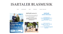 Desktop Screenshot of isartaler-blasmusik.de