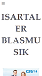 Mobile Screenshot of isartaler-blasmusik.de
