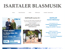 Tablet Screenshot of isartaler-blasmusik.de